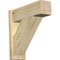 Ekena Millwork Traditional Block Rough Sawn Outlooker, Douglas Fir, 8"W x 24"D x 24"H OUT08X24X24TRA05RDF - alternate 1